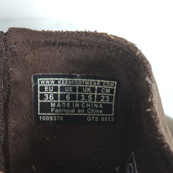 Keen Women's Zurich US 6 Brown Leather Side Zip Ankle Wedge Boots Booties - Picture 13 of 13